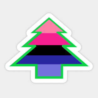 Omnisexual/Omniromantic Pride: Christmas Tree Sticker